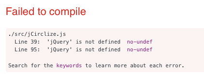 jcirclize failed to compile