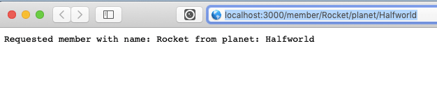 node.js expressjs route two parameters